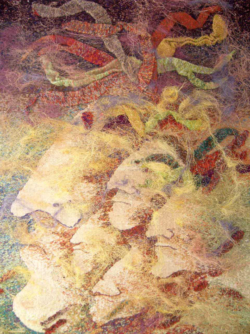 Ixchel Saurez,
Man of a Thousand Faces, Tapestry