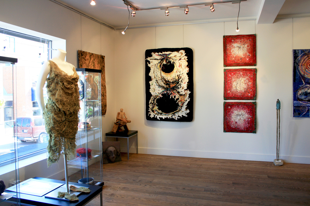 Installation view: Common Thread International exhibition Part 2, World of Threads Festival 2009.