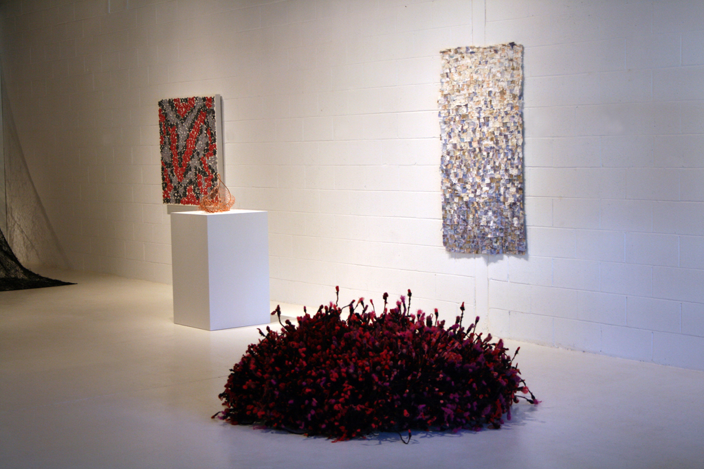 Installation view: Common Thread International exhibition Part 3, World of Threads Festival 2009.