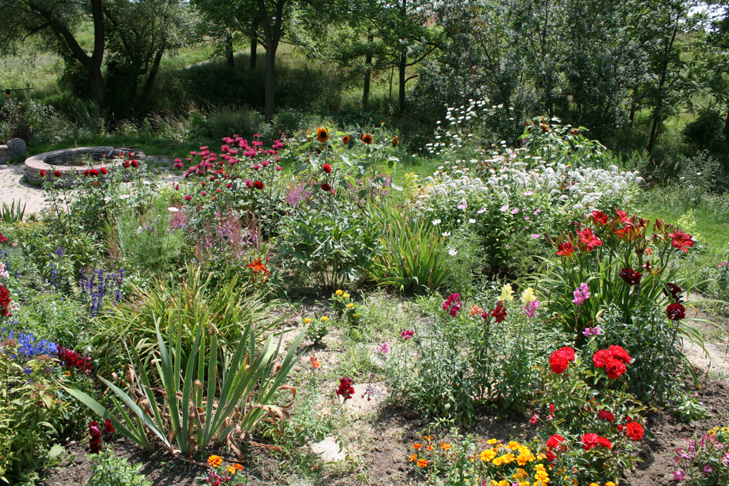 The gardens at Joshua Creek Heritage Art Centre, Oakville, Ontario, Canada.