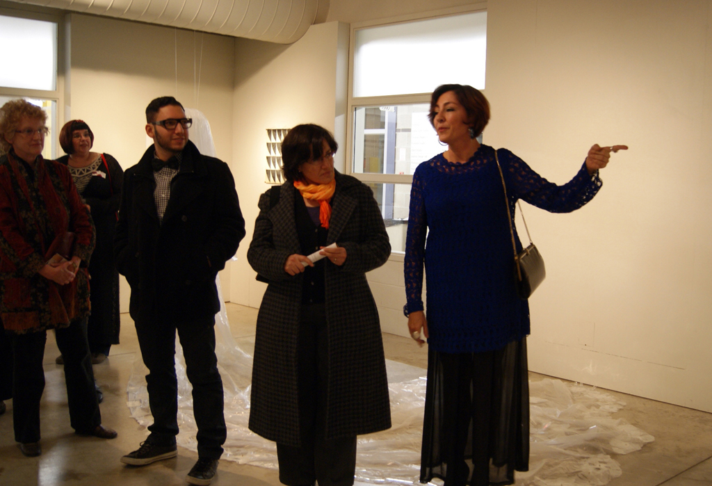 Artists Mary McKenzie, Robert Davidovitz, Nancy Yule and Ixchel Suares.