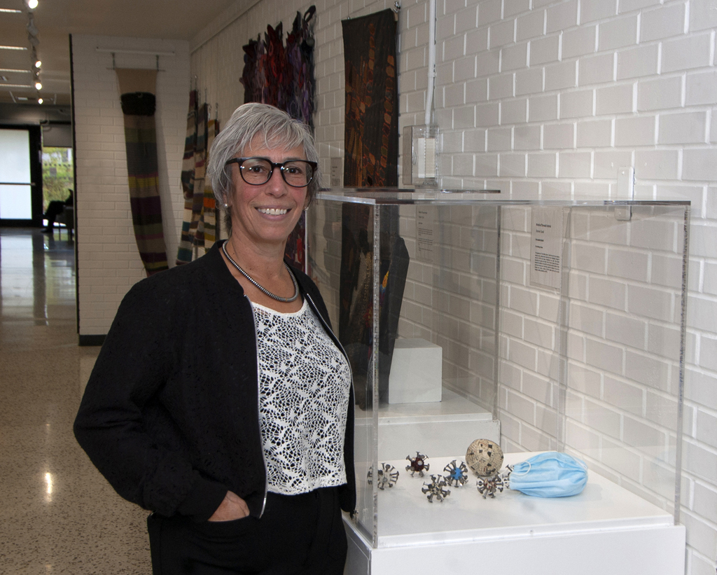 Bernadette Badali at the opening of the World of Threads Festival 2023-24.