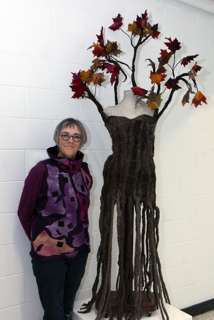 Chris Liszak at the opening of the World of Threads Festival 2023-24.