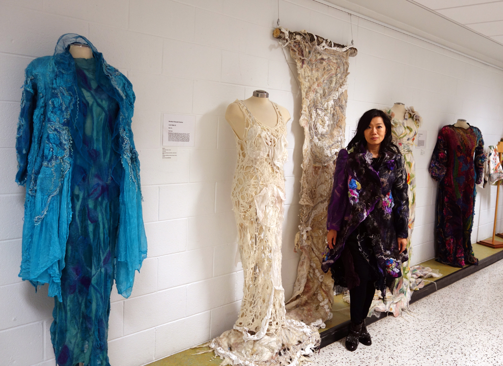 Elina Ren at the opening of the World of Threads Festival 2023-24.