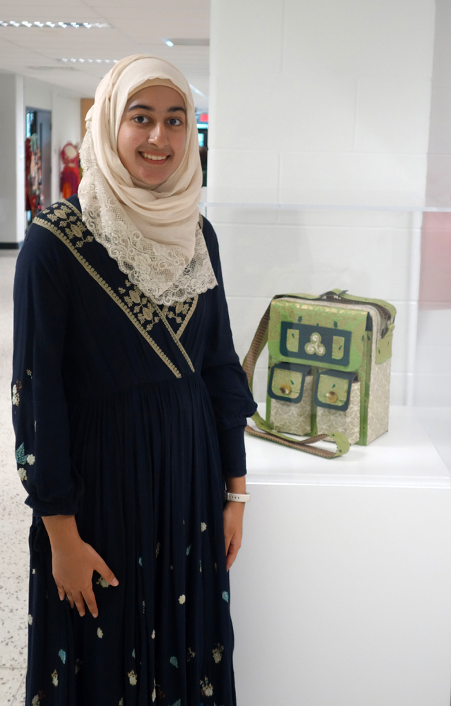 Hafsa Murtaza at the opening of the World of Threads Festival 2023-24.