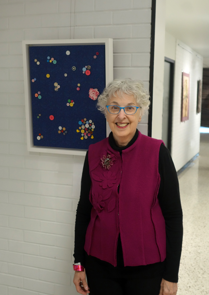 Honey Mitchell at the opening of the World of Threads Festival 2023-24.