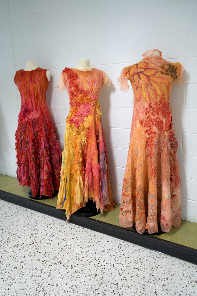 Installation View, Leeann Kroetsch, Cat Walk III, World of Threads Festival 2023-24.