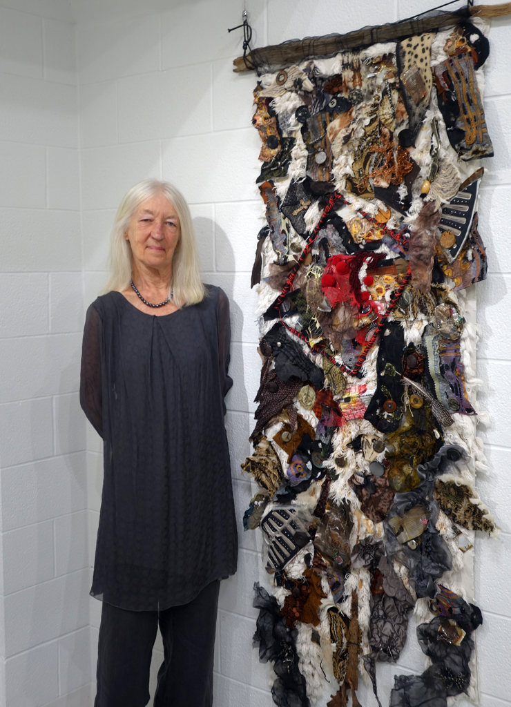 Mary Ann Rich at the opening of the World of Threads Festival 2023-24.