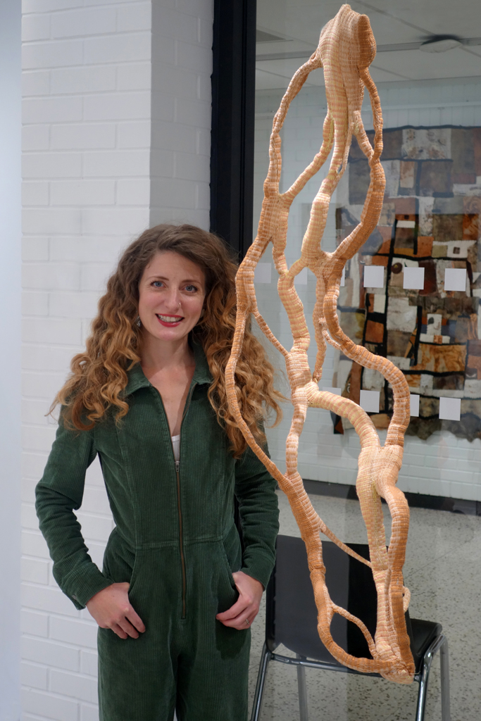 Stefanie Zito at the opening of the World of Threads Festival 2023-24.