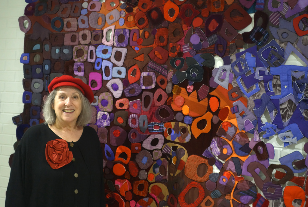 Susan Aviahai at the opening of the World of Threads Festival 2023-24.