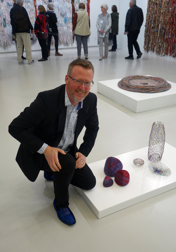 Thomas Roach at the opening of the World of Threads Festival 2023-24.