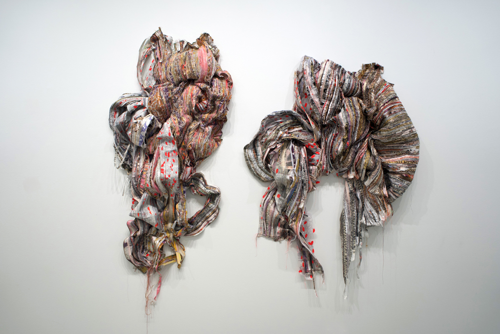 Installation view: Margery Amdur, Amorphous, World of Threads Festival 2023-24.