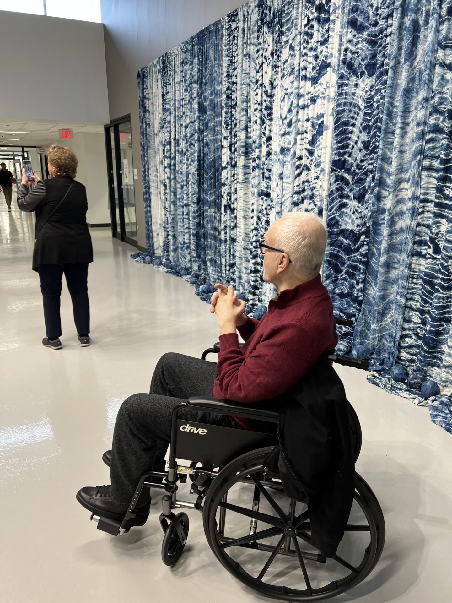 Graham Jackson at the opening of the World of Threads Festival 2023-24.