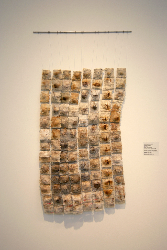 Megan Bostic, Stale Hope too Much was Never Enough, Quiet Zone exhibition, World of Threads Festival 2012.