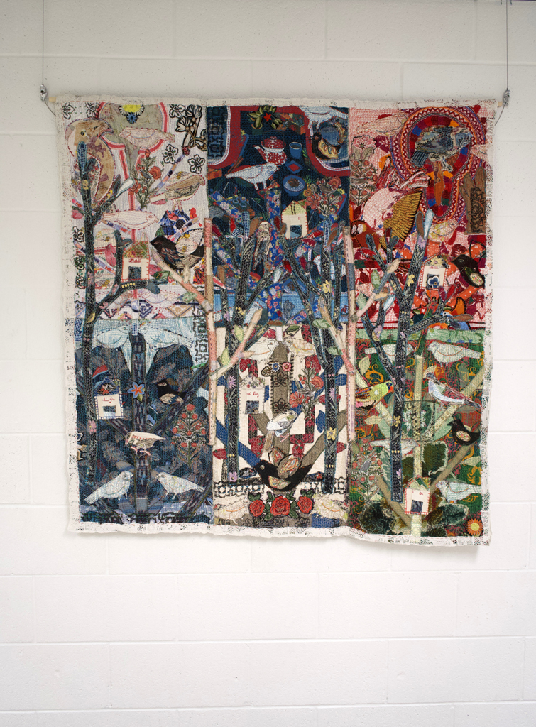 World Bird Tree, Anne Kelly, Wings, World of Threads Festival, 2023-24.