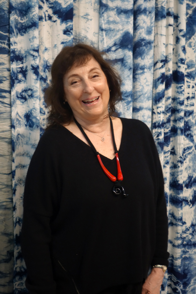 Bonnie J Smith at the opening of the World of Threads Festival 2023-24.