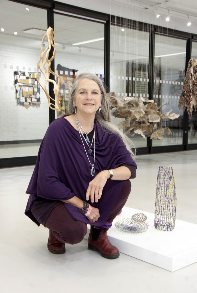 G Annie Whitty at the opening of the World of Threads Festival 2023-24.