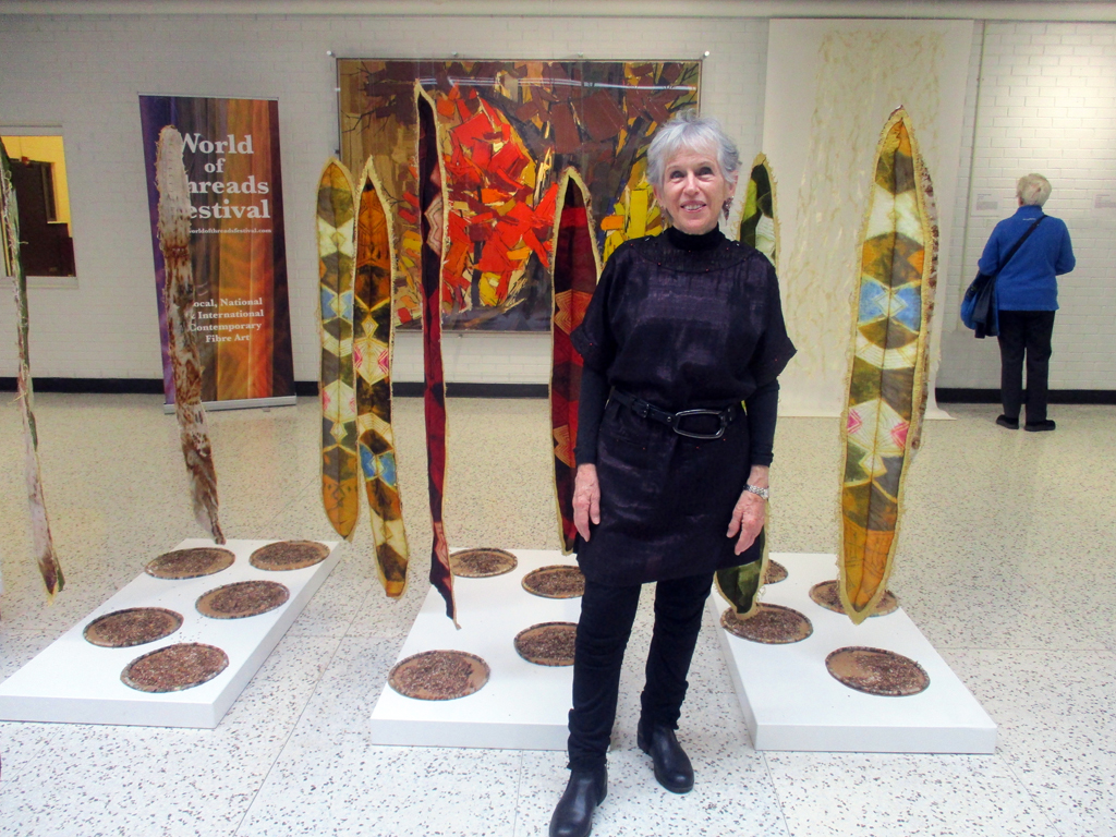 Artist: Joan Diamond at the  World of Threads Festival 2023-24.