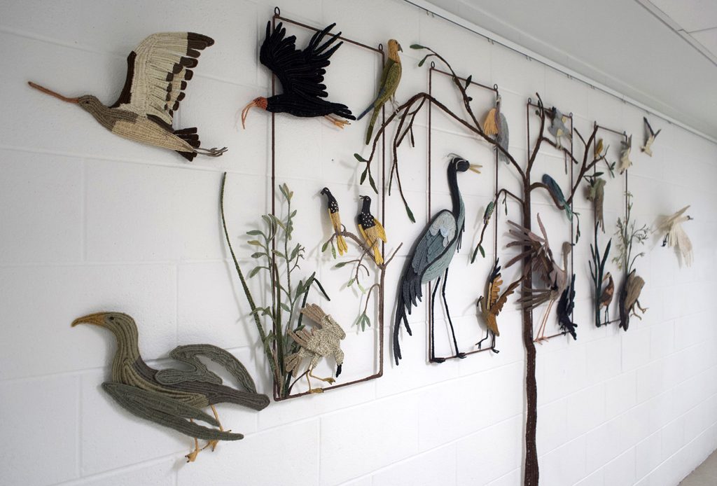Birds of Prophecy, Carol Eckert, Wings, World of Threads Festival, 2023-24.