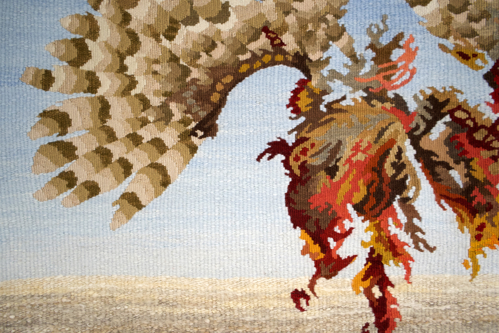 Will it Never End, detail, Barbara Heller, Wings, World of Threads Festival, 2023-24.