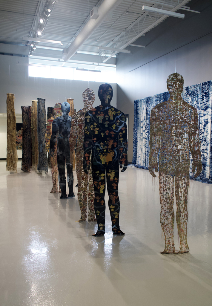 Installation view: Installations in the Display Area Gallery, World of Threads Festival 2023-24.