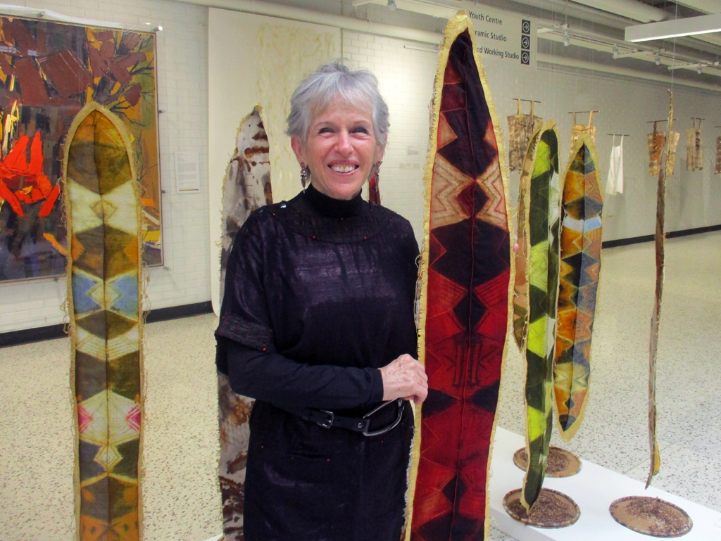 Artist: Joan Diamond at the  World of Threads Festival 2023-24.