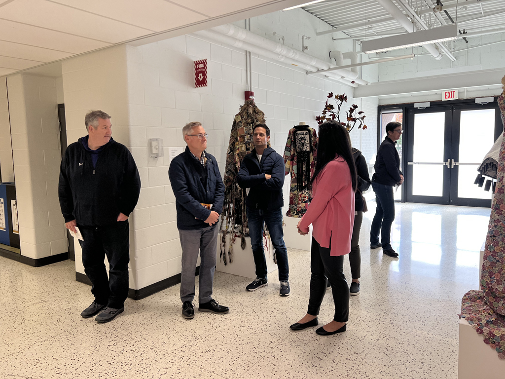 Town of Oakville Managers visit the World of Threads Festival 2023-24.