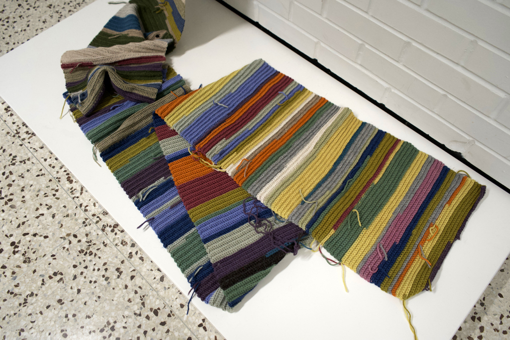 Pandemic Time, detail, Michele Guevara, Forever Covid, World of Threads Festival 2023-24.