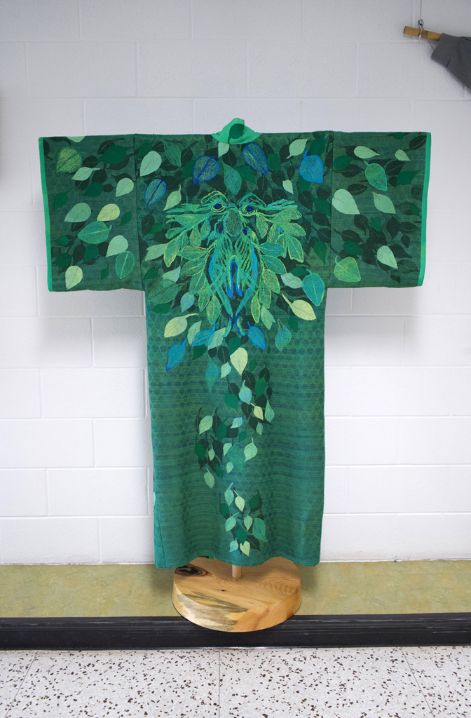 Greenman, Pat Burns-Wendland, Cat Walk III, World of Threads Festival 2023-24.