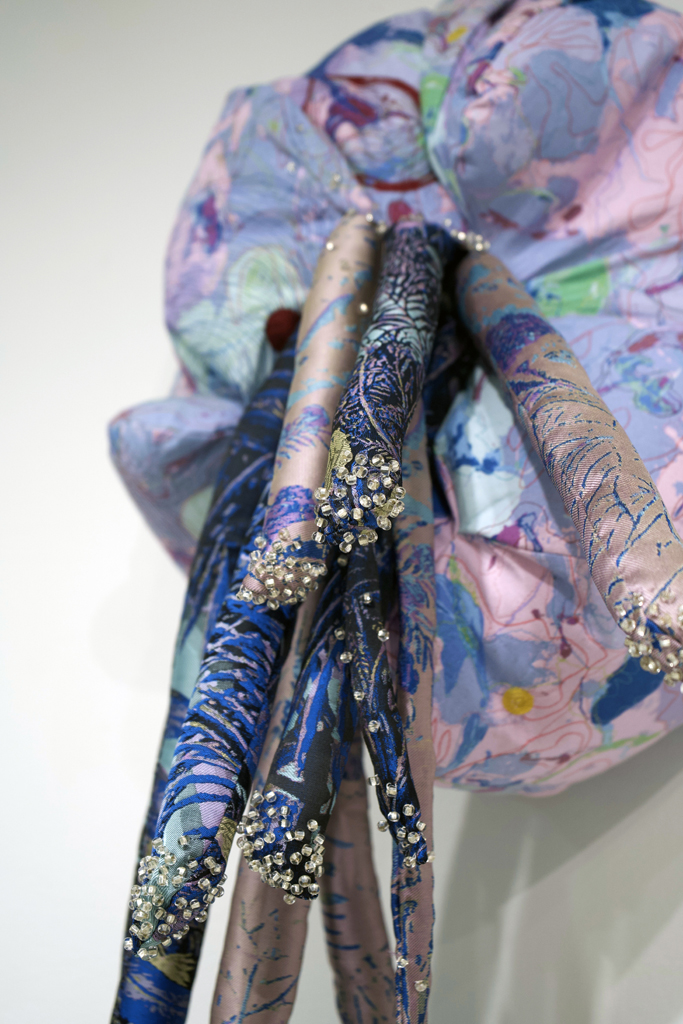 Heliofungia Actiniformis,  detail, Leisa Rich, Amorphous, World of Threads Festival 2023-24.