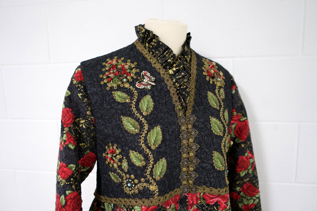 In Loving Memories, detail, Kathy Knapp, Cat Walk III, World of Threads Festival 2023-24.