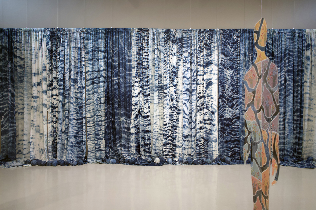 Installation view: Installations in the Display Area Gallery, World of Threads Festival 2023-24.