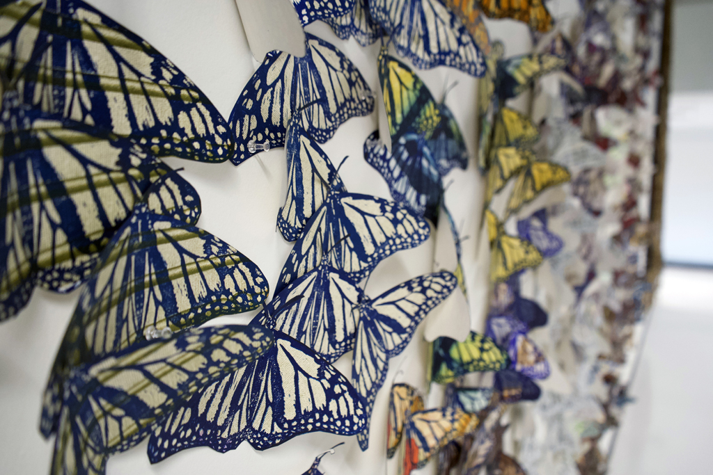 Safety in Numbers, detail, Lorna Livey, World of Threads Festival 2023-24.