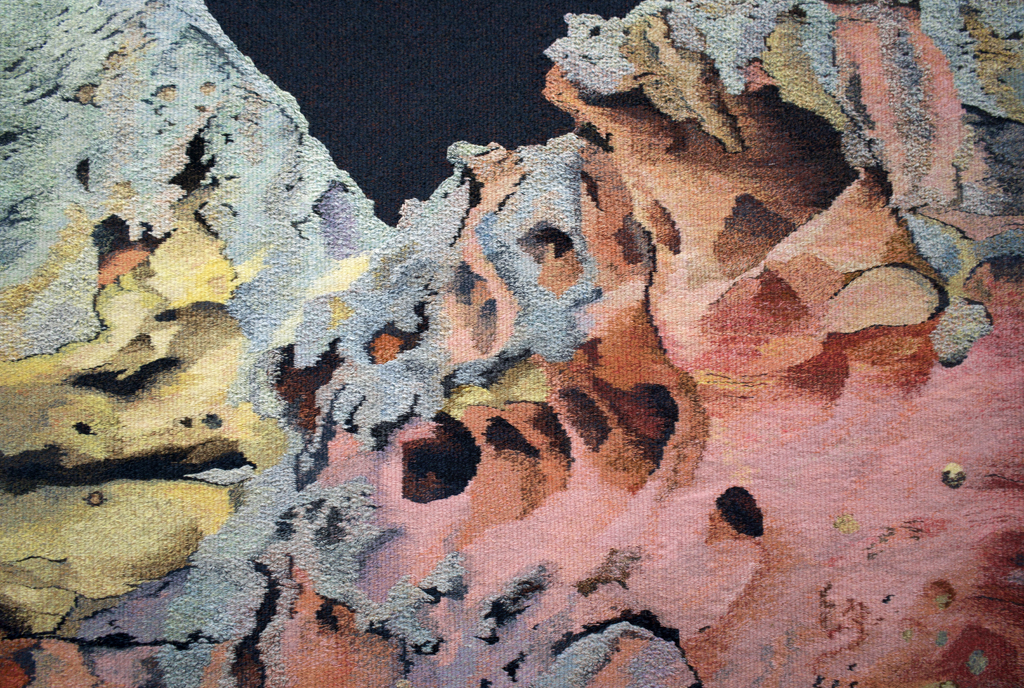 The Memory of Nature, Jaizkibel III, detail, Lourdes Elizalde, Amorphous, World of Threads Festival 2023-24.