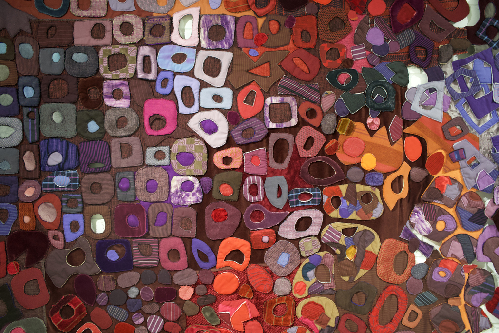 I Want to Bubble with Everyone, detail, Susan Avishai, Forever Covid, World of Threads Festival 2023-24.