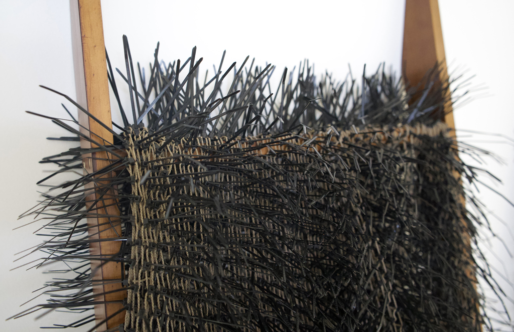 Blackity Black Blanket, detail, Theda Sandiford, World of Threads Festival 2023-24.