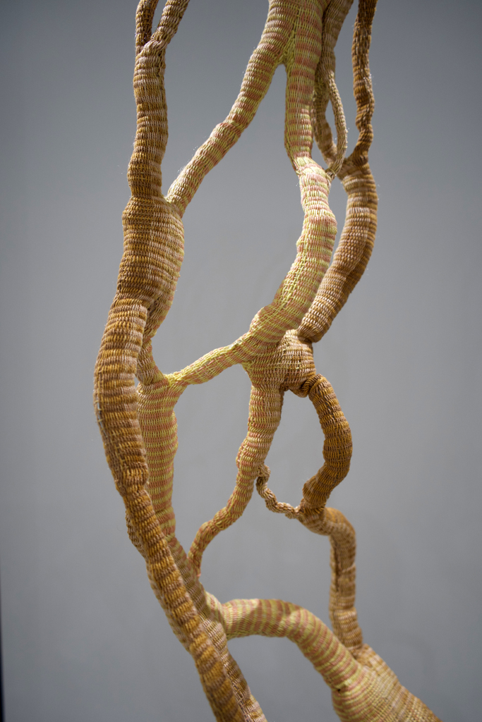 The Map is not the Terrain detail, Stefanie Zito, Amorphous, World of Threads Festival 2023-24.