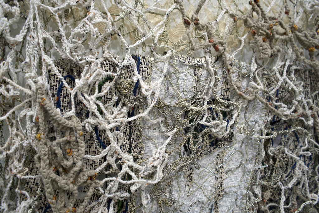 Silvia, detail, Elizabeth Babyn, Amorphous, World of Threads Festival 2023-24.