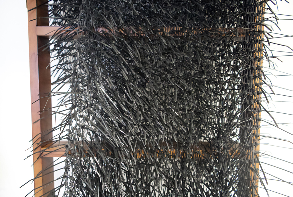 Blackity Black Blanket, detail, Theda Sandiford, World of Threads Festival 2023-24.