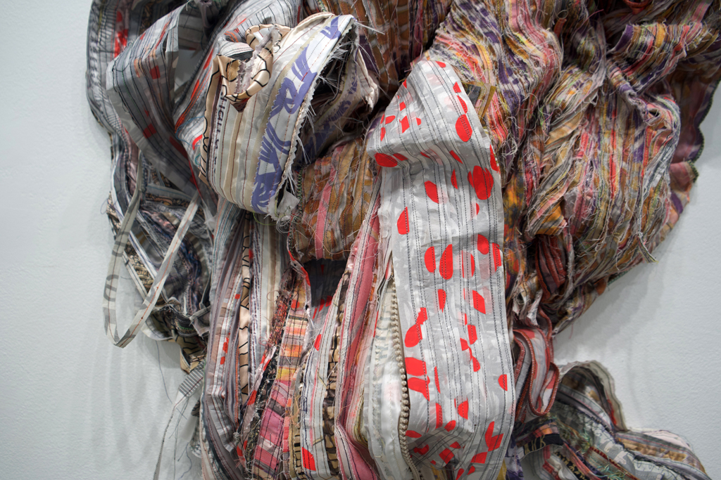 Underpinning 10, detail, Margery Amdur, Amorphous, World of Threads Festival 2023-24.