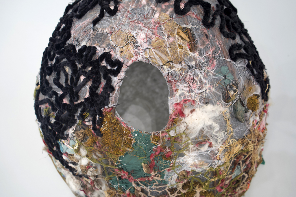 Primordial Mound, detail, Julia White, Amorphous, World of Threads Festival 2023-24.
