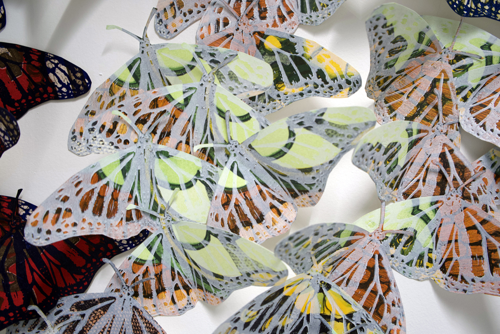 Safety in Numbers, detail, Lorna Livey, World of Threads Festival 2023-24.