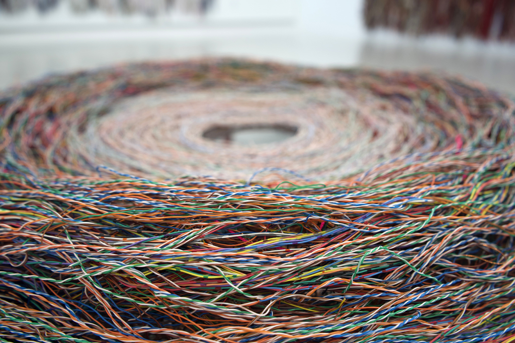 Between Us, detail, Elaine Whittaker, Amorphous, World of Threads Festival 2023-24.