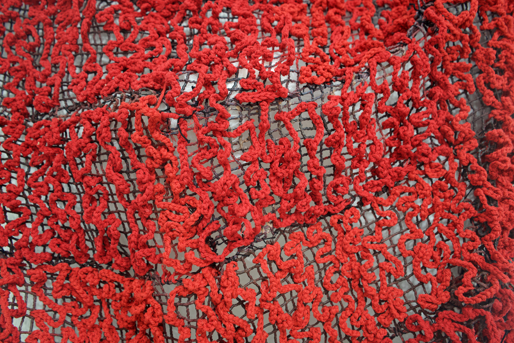 Loving, detail, Anna Wagner-Ott, Amorphous, World of Threads Festival 2023-24.