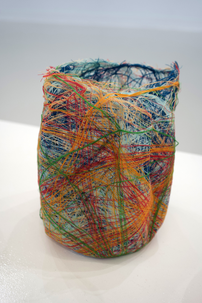 Whispers of Faraway Places, detail, Hannah Rothschild, Amorphous, World of Threads Festival 2023-24.