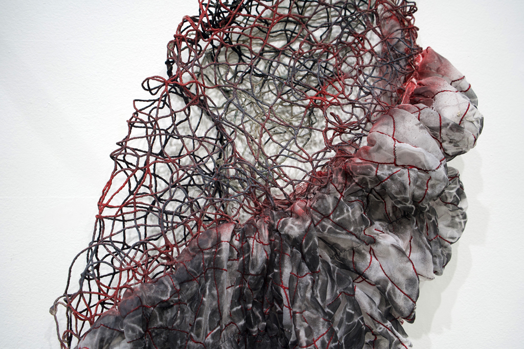 Veiled, detail, Anna Wagner-Ott, Amorphous, World of Threads Festival 2023-24.