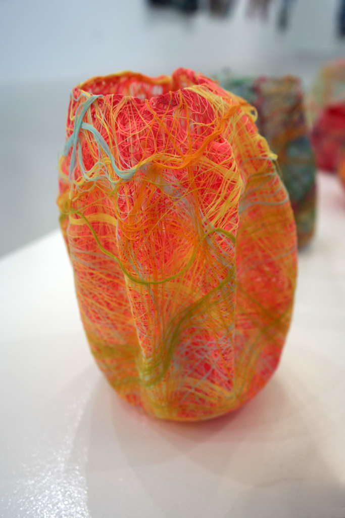 Whispers of Faraway Places, detail, Hannah Rothschild, Amorphous, World of Threads Festival 2023-24.