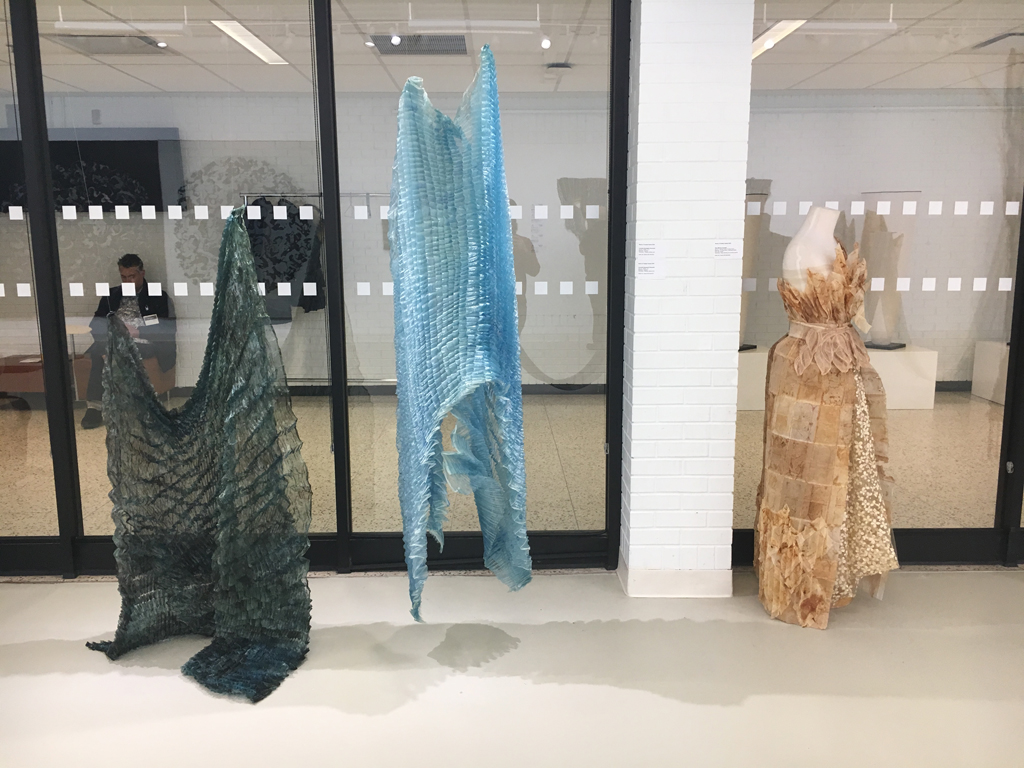 Installation view: Flow exhibition, World of Threads Festival 2018.