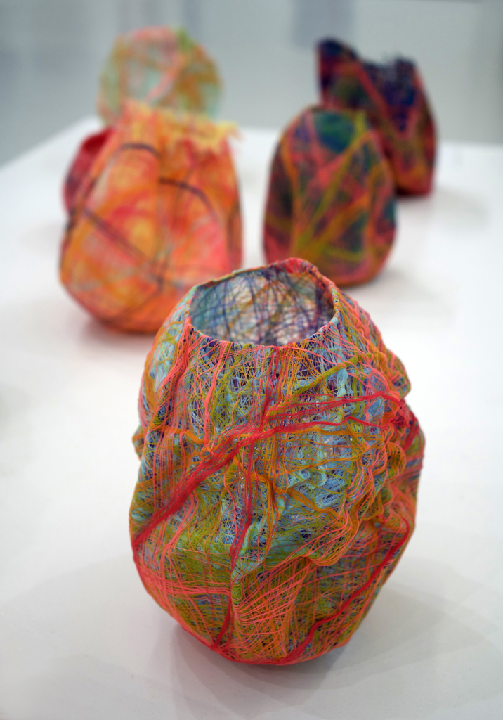 Whispers of Faraway Places, detail, Hannah Rothschild, Amorphous, World of Threads Festival 2023-24.