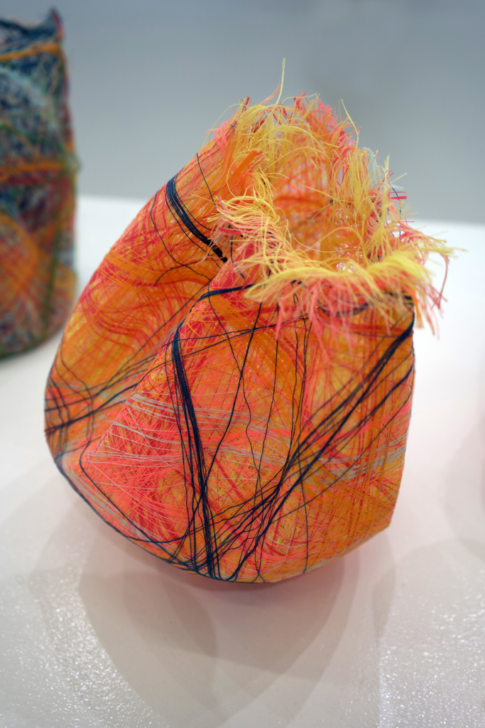 Whispers of Faraway Places, detail, Hannah Rothschild, Amorphous, World of Threads Festival 2023-24.